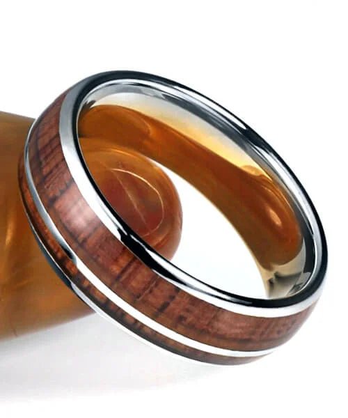 BAGUE BOIS Gemini argent - Bois Eden