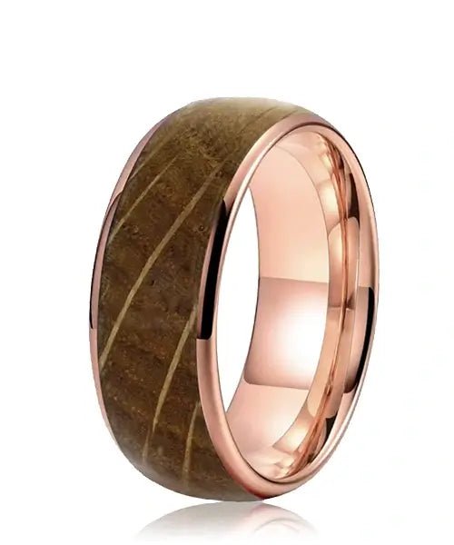 BAGUE BOIS Ouranos Nomad rose - Bois Eden