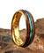 BAGUE EN BOIS Ark dorée - Bois Eden