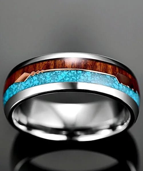 BAGUE EN BOIS Flèche de Cupidon Terre et Mer - Bois Eden