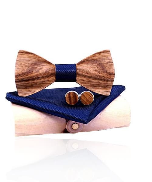 COFFRET NOEUD PAPILLON BOIS Érable bleu - Bois Eden