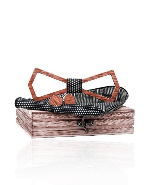 COFFRET NOEUD PAPILLON BOIS Specta noir - Bois Eden