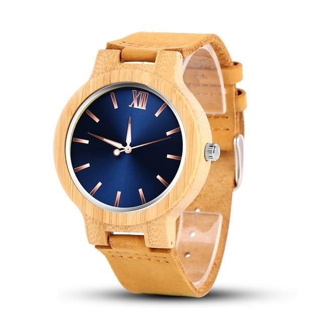 MONTRE EN BOIS HOMME BE Platine - Bois Eden